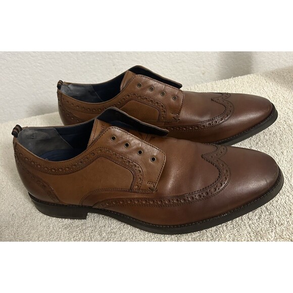 Cole Haan Men\'s Size 10.5 M Brown Grand Wingtip Oxford Shoes C30100